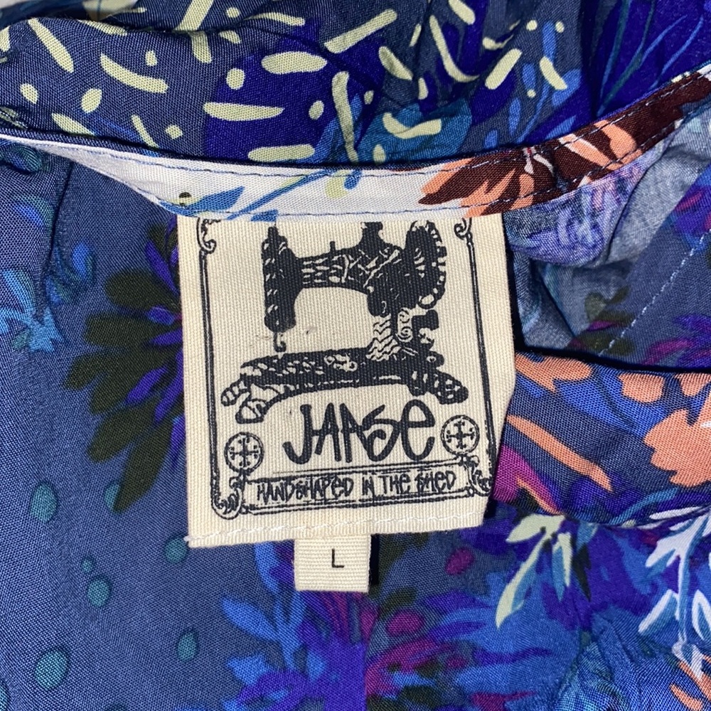Jaase Blue Floral Jumpsuit Pants Suit Romper Jumper - Picture 4 of 5